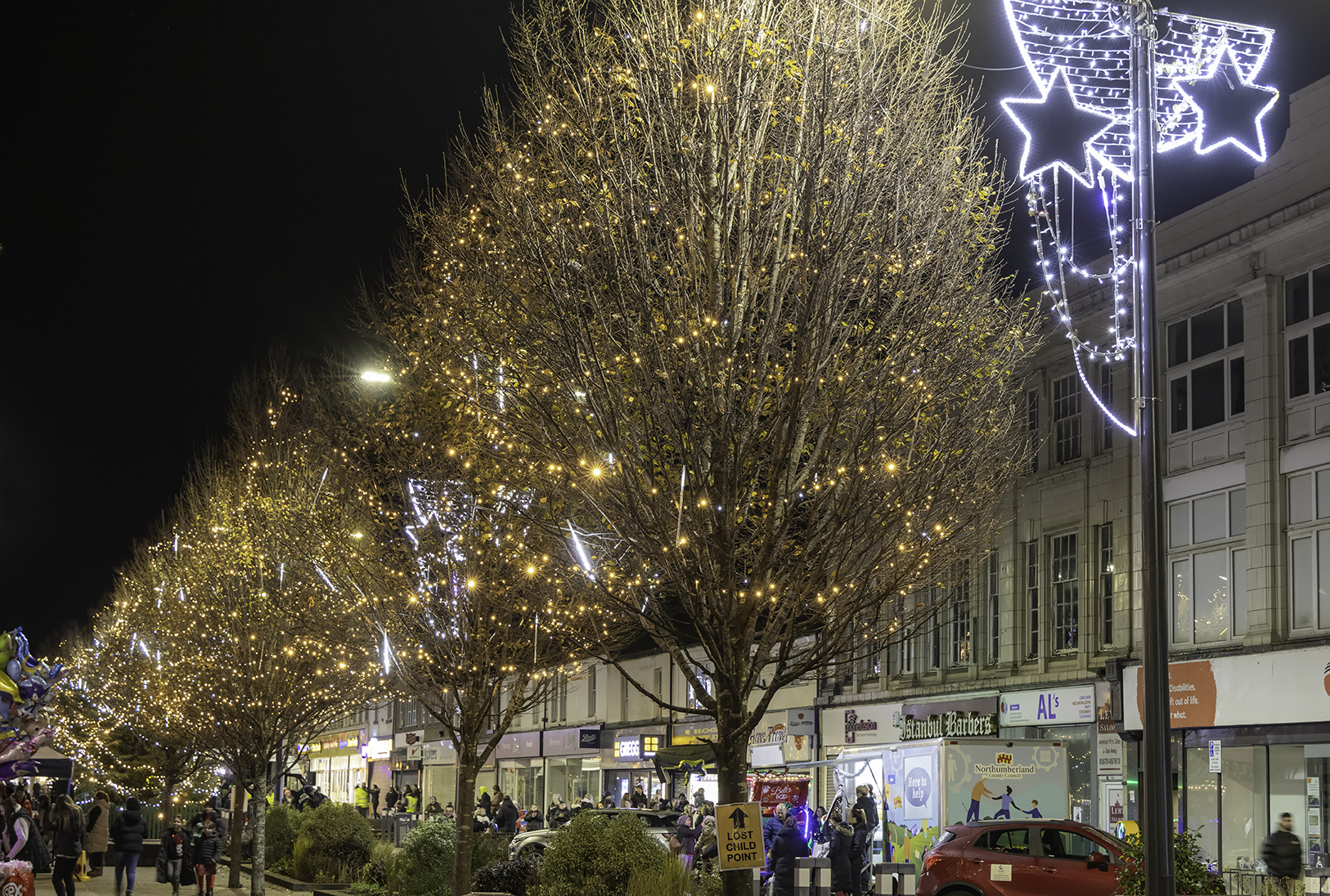 Ashington's Christmas Light Switch-On Event Draws Hundreds for Spectacular Festive Celebration