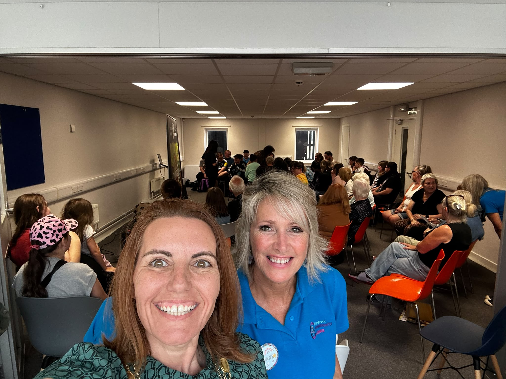 Civic Head drops in on Wansbeck Community Links as Town Council grant boosts cancer peer support