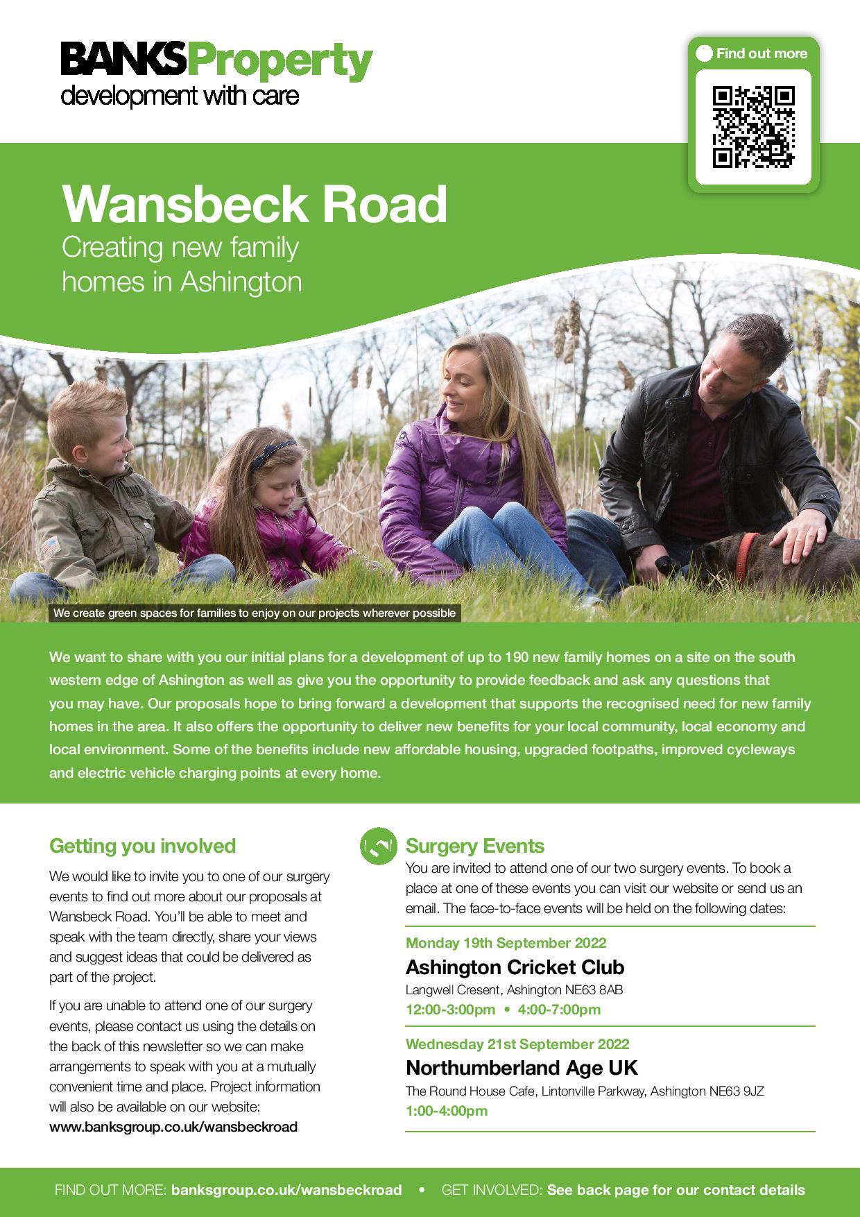 Pre-Planning Consultation - Housing Development on Wansbeck Road